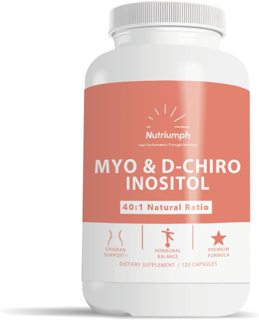 Myo Inositol and D Chiro Inositol | Female Hormone Balance Supplement, Menopause Relief & Fertility Support Capsules | Myo Inositol Supplement | 120 Capsules - 30 Day Supply