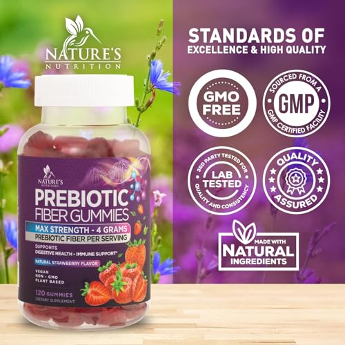 Fiber Gummies for Adults 4g, Prebiotic Supplement, Non-GMO - 120 Count M274684