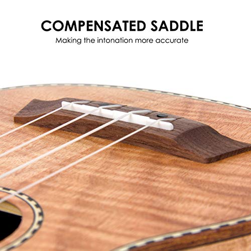 Kmise Soprano Ukulele 21 Inch Mahogany Starter Kit V365005