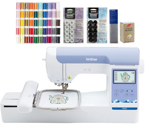 Brother PE900 Embroidery Machine with WLAN, White O60746