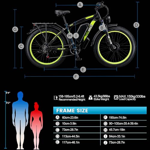 2000W Electric Bike Adults 48V 20AH Fat Tire Mountain E-Bike Z562729