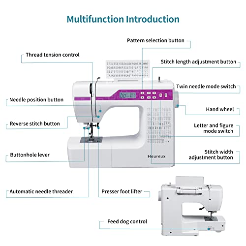 Heureux Z6 Computerized Sewing and Quilting Machine with LCD Display W447