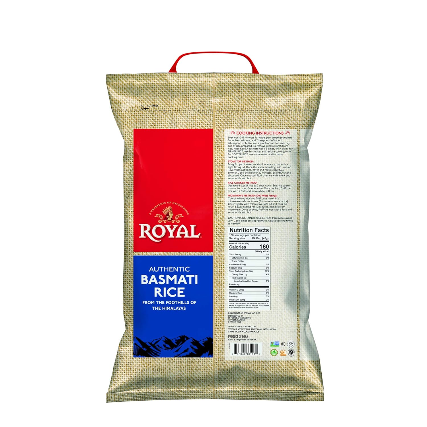 Royal White Basmati Rice 10lb B982
