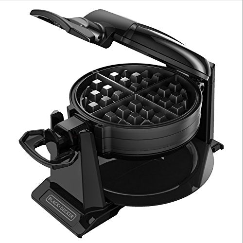 BLACK+DECKER Rotating Waffle Maker, Black W4047