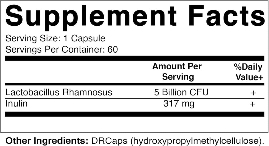 Vitamatic Lactobacillus Rhamnosus 5 Billion DR Capsules, 60 Count E4925