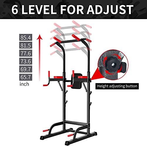 Power Tower Dip Station Pull Up Bar Multi-Function Gym Equipment C7546