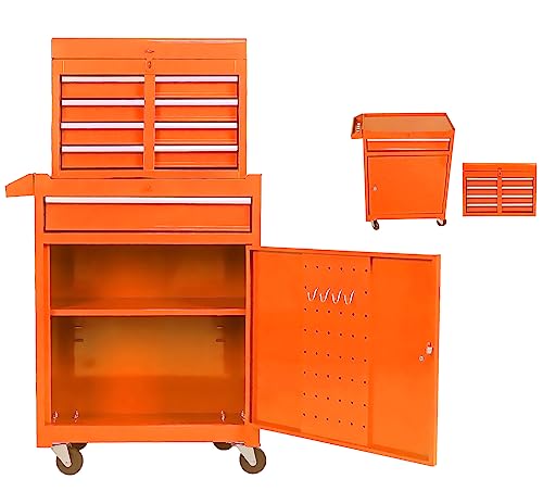 5-Drawer Rolling Tool Cart with Wheels, Black V51953