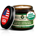 Organic Beef Tallow for Skin – Whipped Tallow Balm for Skin Face and Body with Jojoba Oil and Cocoa Butter – Unscented and Herb-Infused – Large Size 2.5fl Oz Net Wt