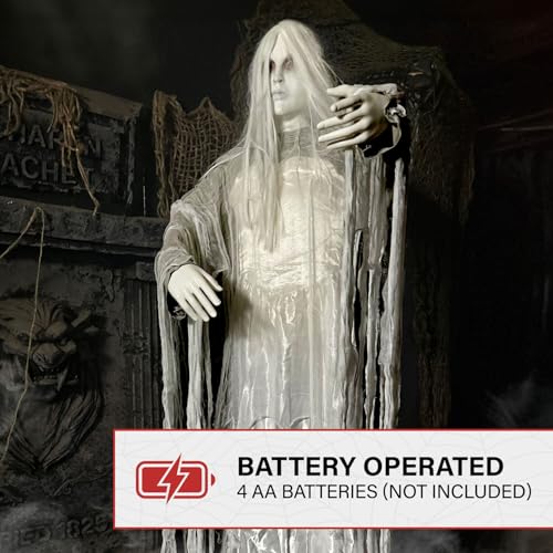 Haunted Hill Farm Soul Sucker Demon Reaper with Child by Tekky, Motion-Activated Halloween Animatronic Q202293