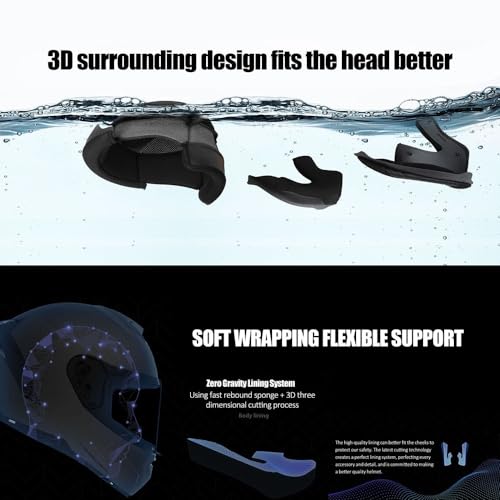 Bluetooth Modular Motorcycle Helmet DOT Approved Full Face Flip Up P49472