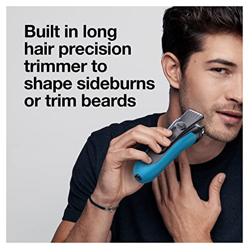 Braun Electric Series 3 Razor with Precision Trimmer, Wet & Dry, Blue/Black V4715