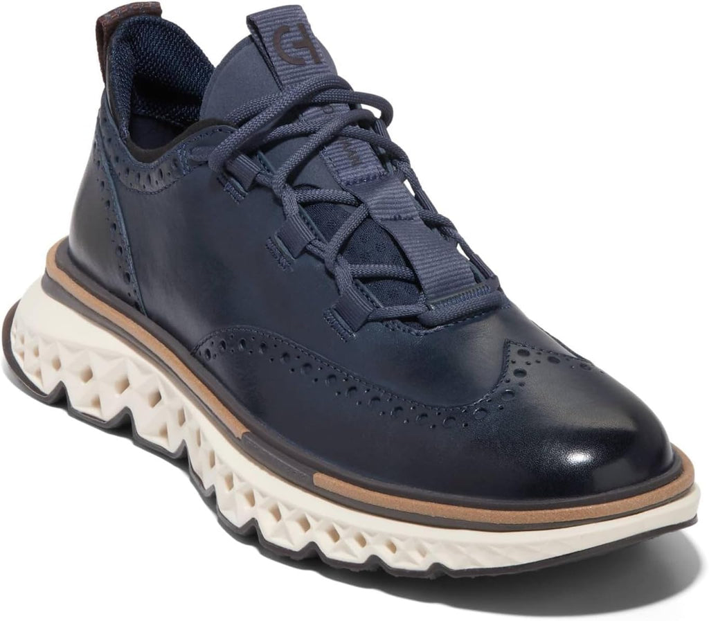 Cole Haan Men's 5.Zerogrand Wingtip Oxford, Navy Blazer/Ivory1, 9