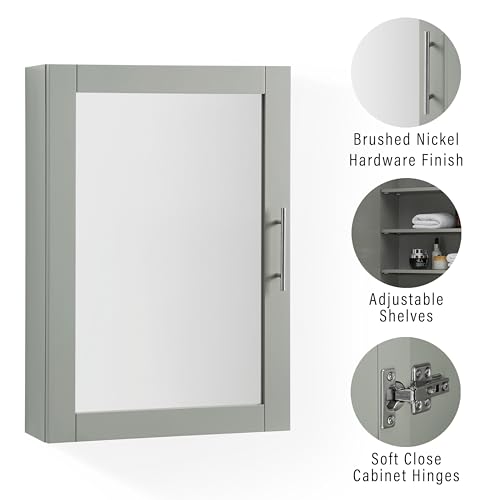 Crosley Furniture Savannah Wall Mounted Medicine Cabinet, White G910
