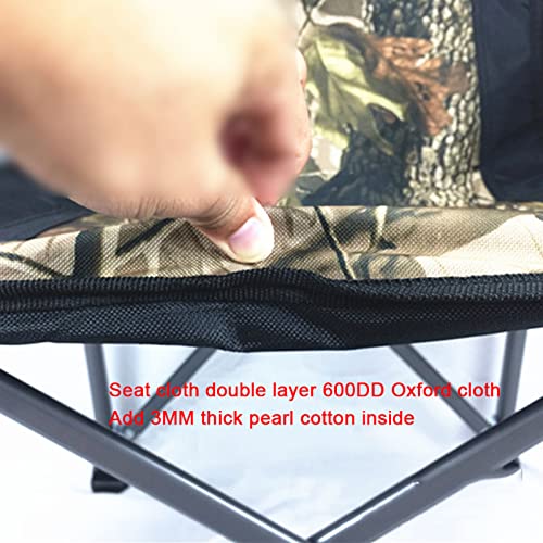 Outdoor Portable Folding Fishing Chair with Armrests and Cup Holder K91820