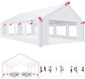 COBIZI 20x40 Party Tent Heavy Duty, Galvanized Wedding Tent, Event Shelter for Parties, Outdoor with Removable Sidewall & Built-in Sandbag, Carpas para Fiestas, Large Canopy, Waterproof, White