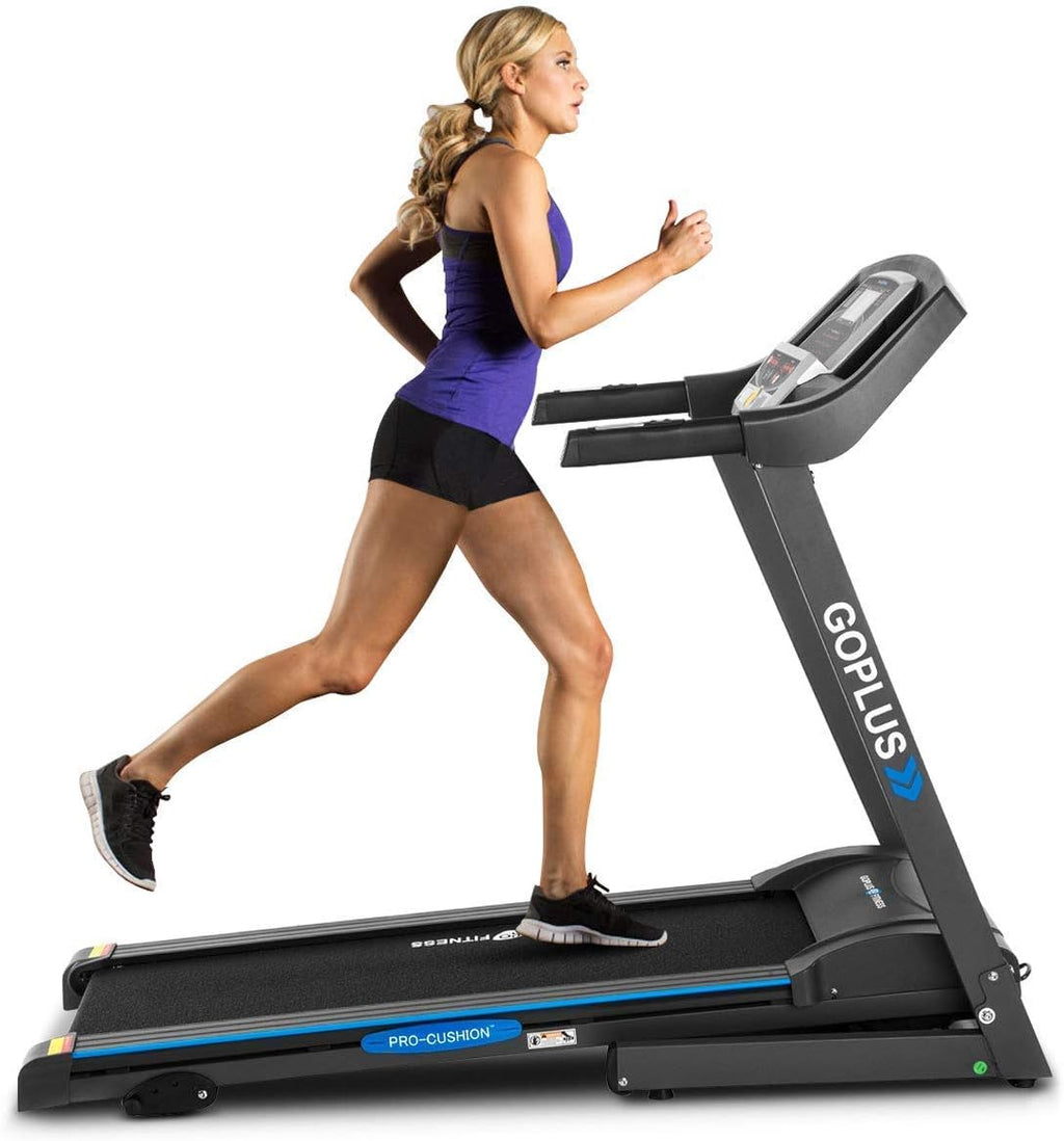 Goplus 2.25HP Electric Folding Treadmill with Incline for Home Gym F274