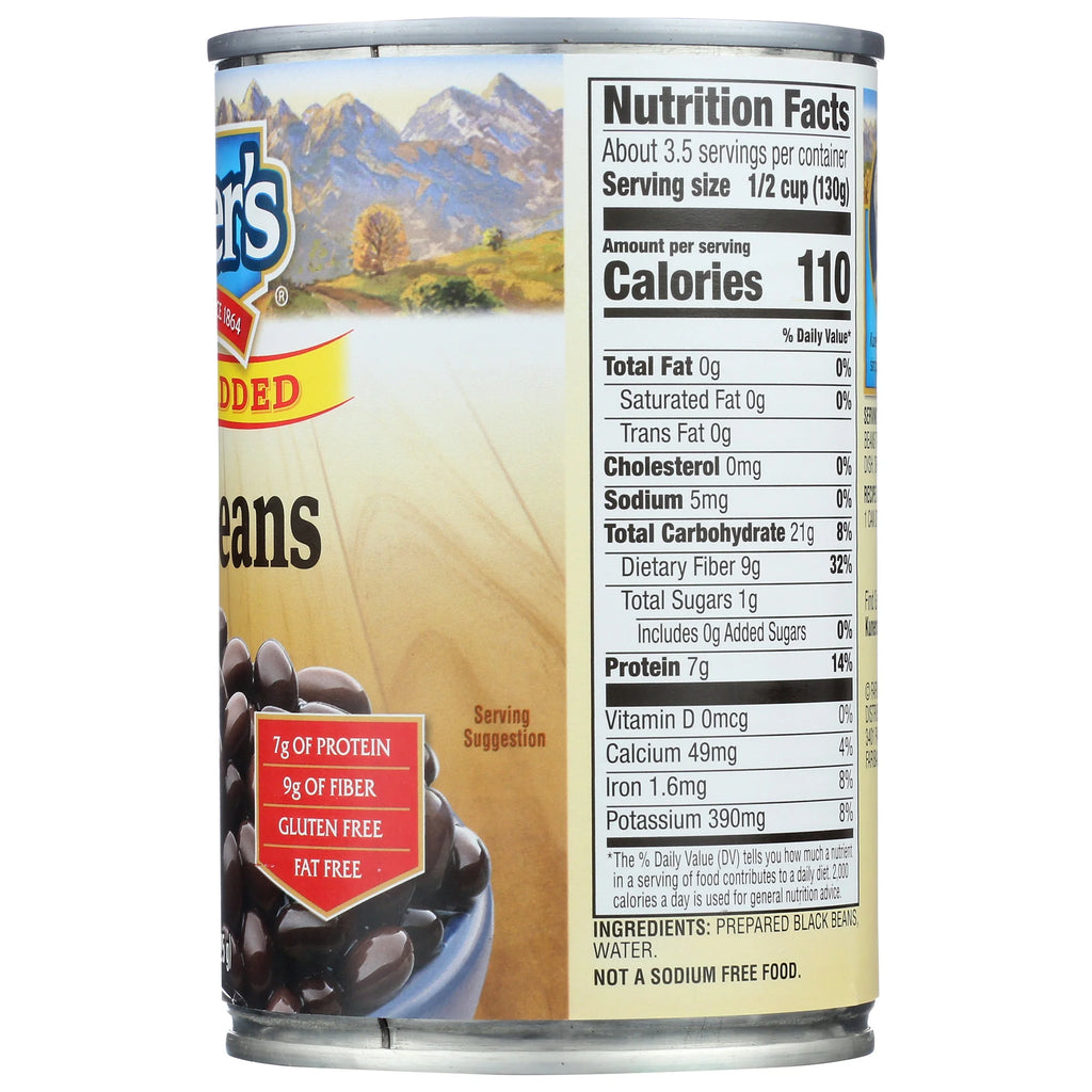 Kuner's Black Beans No Salt Added 15 oz. Can O5048