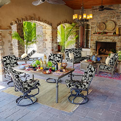 ARDEN Outdoor Dining Chair Cushion 20 x 20 in Weather-Proof Fade Resistant Sapphire Blue J523