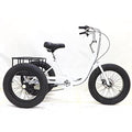 Adult Tricycles 7 Speed, Adult Trikes 20 inch 3 Wheel Bikes, Three-Wheeled Bicycles Cruise Trike with Shopping Basket for Seniors, Women, Men