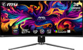 MSI MPG 341CQPX QD-OLED 34-inch Curved OLED Gaming Monitor, 3440 x 1440 (UWQHD), 0.03ms Response time, 240Hz, True Black HDR 400, HDMI, DP Port, USB Type C, Tilt, Height Adjustable