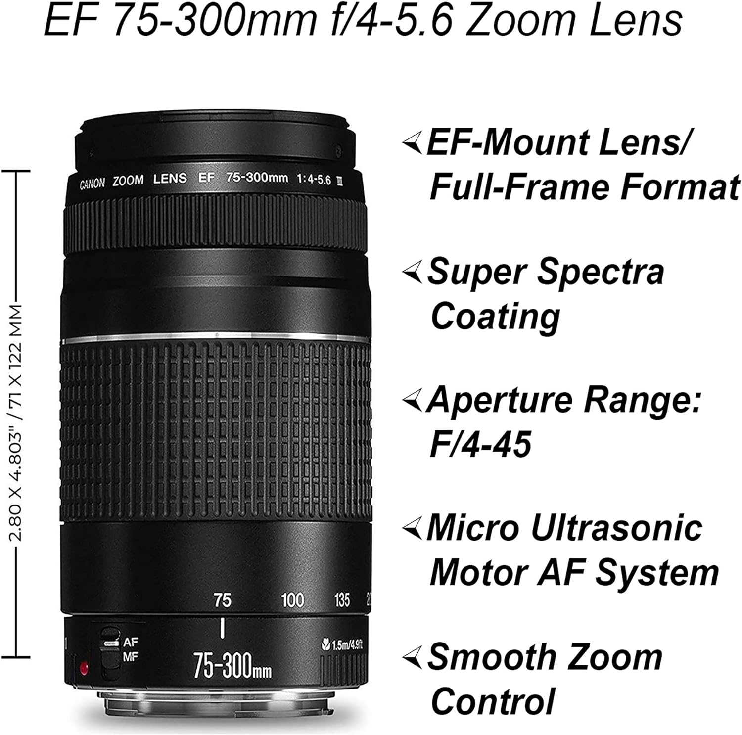 Canon EOS 2000D / Rebel T7 DSLR Camera with 18-55mm + 75-300mm Lenses, 128GB Card, Tripod & Accessories (Renewed) X1870