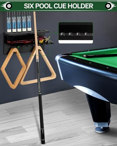 Wall Mount Pool Cue Rack Holder for 6 Sticks C931760