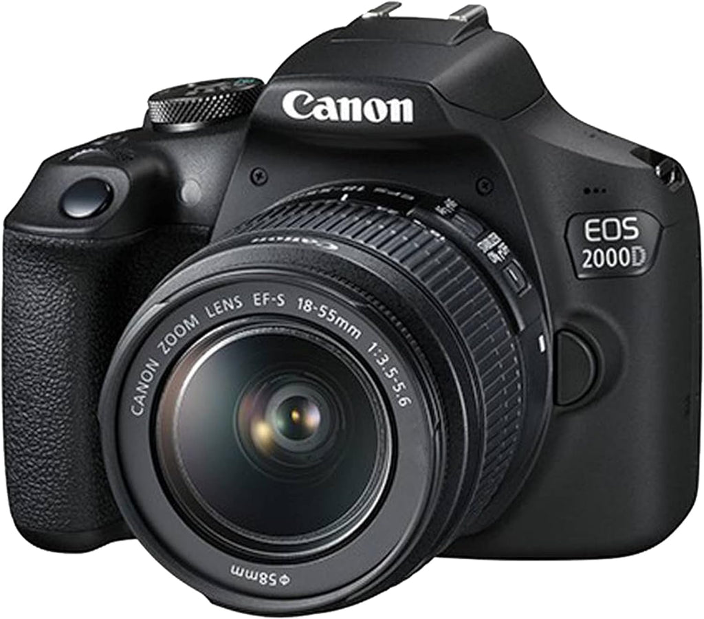 Canon EOS 2000D / Rebel T7 DSLR Camera with 18-55mm + 75-300mm Lenses, 128GB Card, Tripod & Accessories (Renewed) X1870