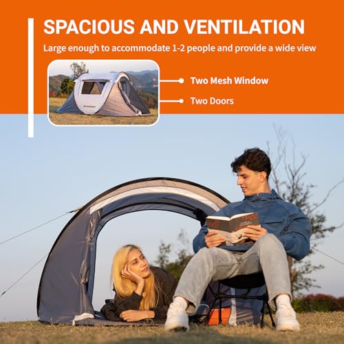 EchoSmile Instant Pop Up Tent, Water Resistant, Portable with Carry Bag E656