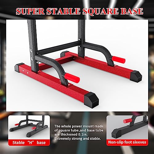 Power Tower Dip Station Pull Up Bar Multi-Function Gym Equipment C7546