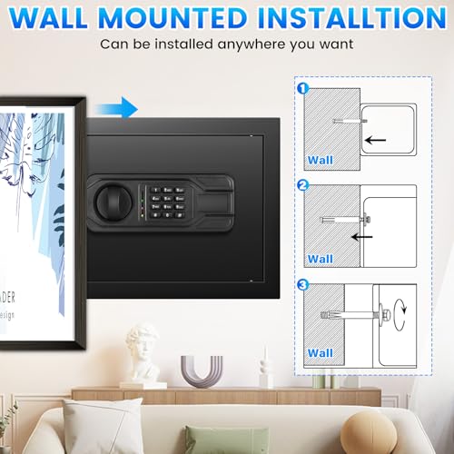 2.5 Cu ft Steel Security Safe with Programmable Keypad Lock O772