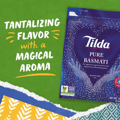 Tilda Pure Basmati Rice, 10-Pound Resealable Bag M41679