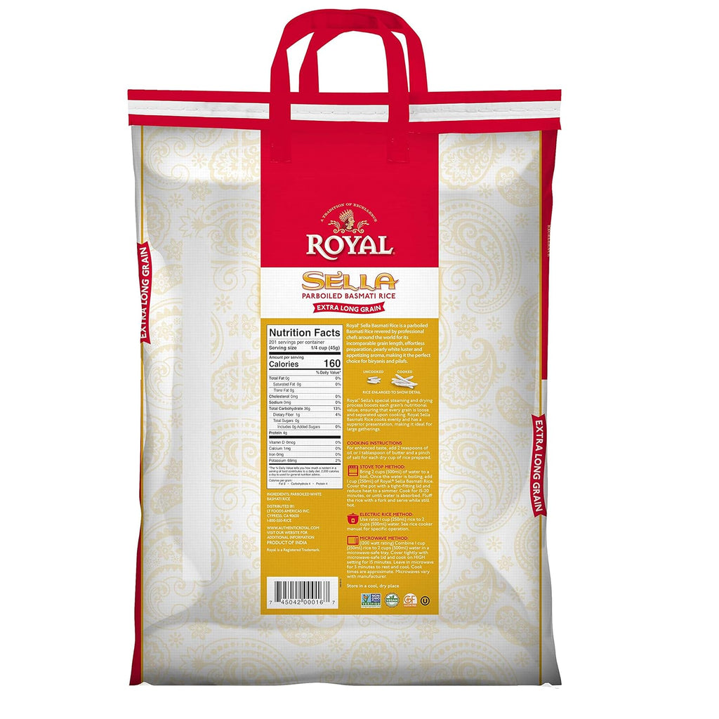 Royal Sella Rice, 20 Lb Bag B550646