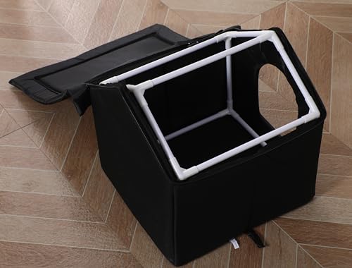 Outdoor Cat House Waterproof Shelter for Cats and Dogs, Brown W706