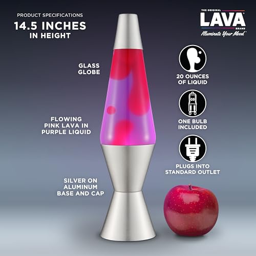 Lava Lamp 14.5" Purple/Pink, Aluminium Q8850