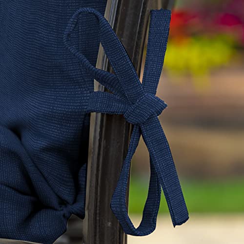 ARDEN Outdoor Dining Chair Cushion 20 x 20 in Weather-Proof Fade Resistant Sapphire Blue J523