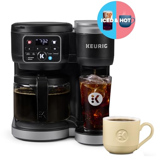 K-Duo Hot & Iced Single Serve & Carafe Coffee Maker, 72oz Reservoir C805620