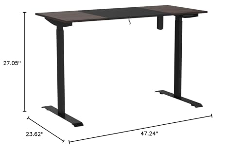 Electric Standing Desk 48 x 24 Inch Height Adjustable for Home Office J89367