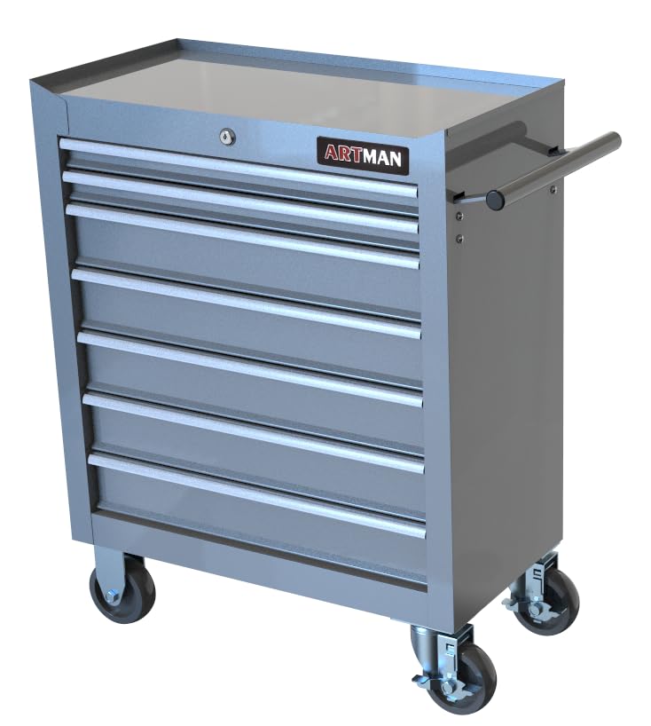 5-Drawer Rolling Tool Cart with Wheels, Black V51953