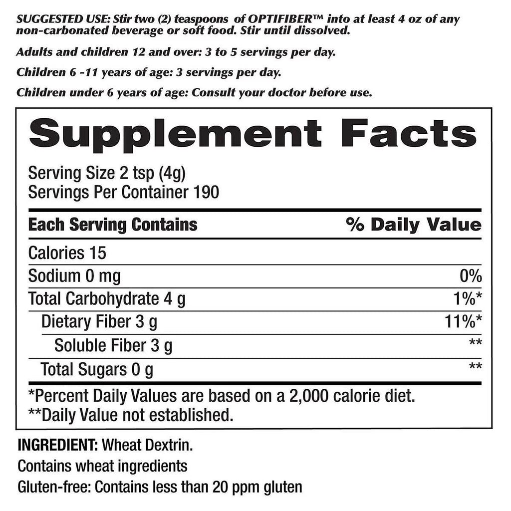 Kirkland Signature OPTIFIBER, 25.6 oz X5445