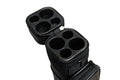 HAN'S DELTA 2x2 Hard Pool Cue Billiard Stick Carrying Case, (Several Colors Available) (Black Square)