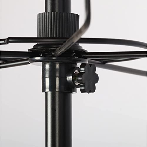 uyoyous 5-Tier Rotating Hat & Wig Display Rack Metal Floor Stand S597