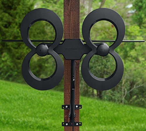 Antennas Direct ClearStream 2MAX Indoor Outdoor TV Antenna, 60+ Mile Range, 4K 8K UHD B488885