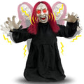 Halloween Animatronics Zombie Groundbreaker with Sound Activated & Glowing Eye, 2.6 Ft Outdoor Decor K4206