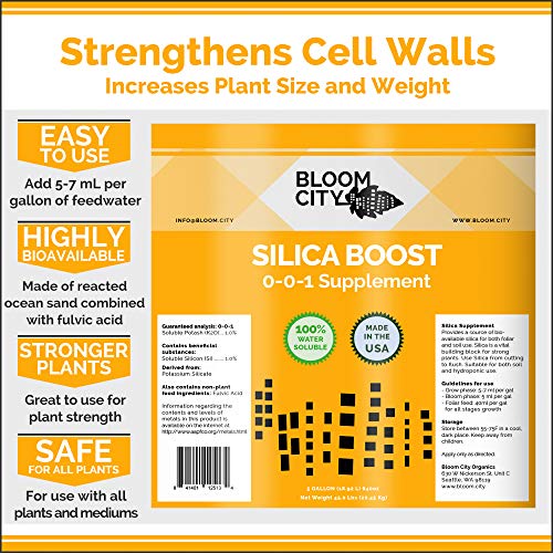 Bloom City Liquid Silica Boost Fertilizer, Quart (32 oz) H465