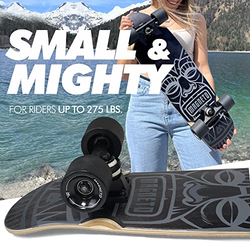 Magneto Complete Skateboard 27.5" Canadian Maple Double Kick Deck for Kids, Teens & Adults P392415