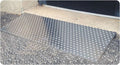 Portable Aluminum Threshold Ramp w/Raised Button Non Slip Surface
