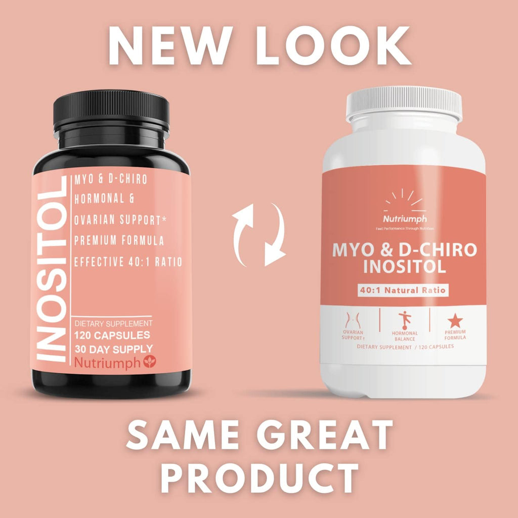 Myo Inositol and D Chiro Inositol Capsules for Female Hormone Balance, 120 Count J8737