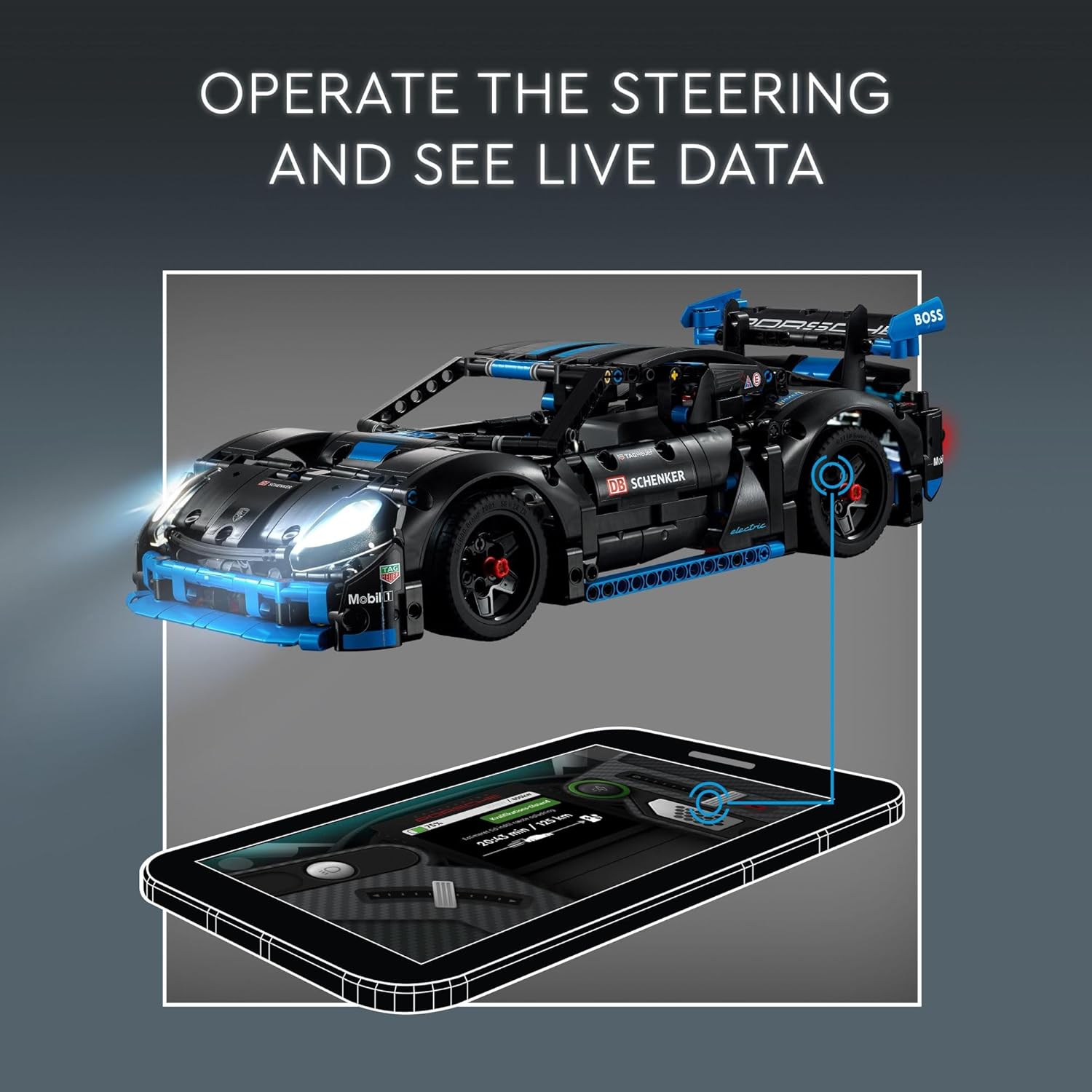 LEGO Technic Porsche GT4 e-Performance Race Car Toy, Remote Control, Ages 10+ M4863