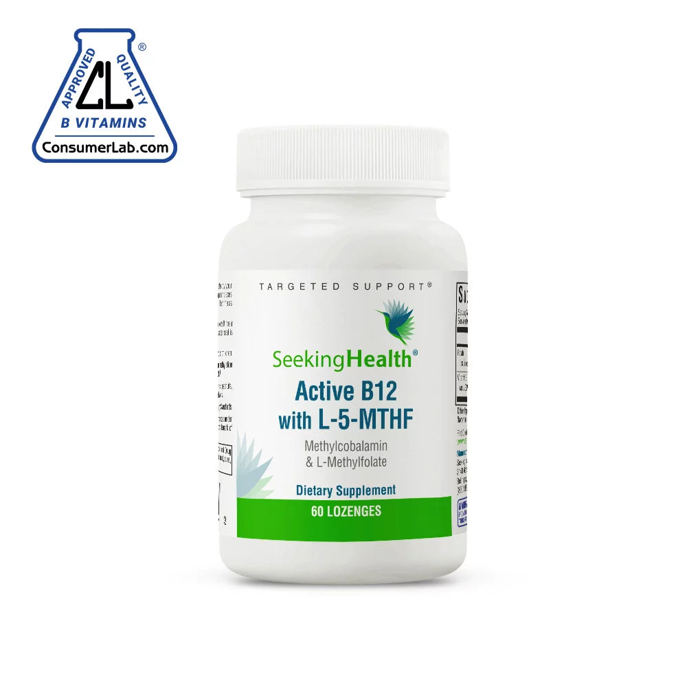 Seeking Health Active B12 with L-5-MTHF, 60 Lozenges A7619