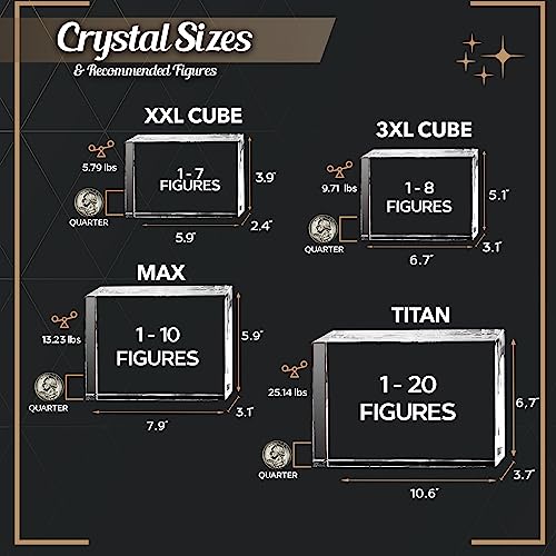 CAPTUR3D 3D Crystal Photo Personalized Gift Cube M870